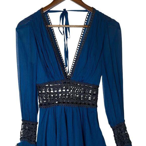 For Love and Lemons Celine Silk Blend Mini Dress size XS - Picture 3 of 10